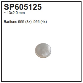 Finger button inlay - Baritone 955