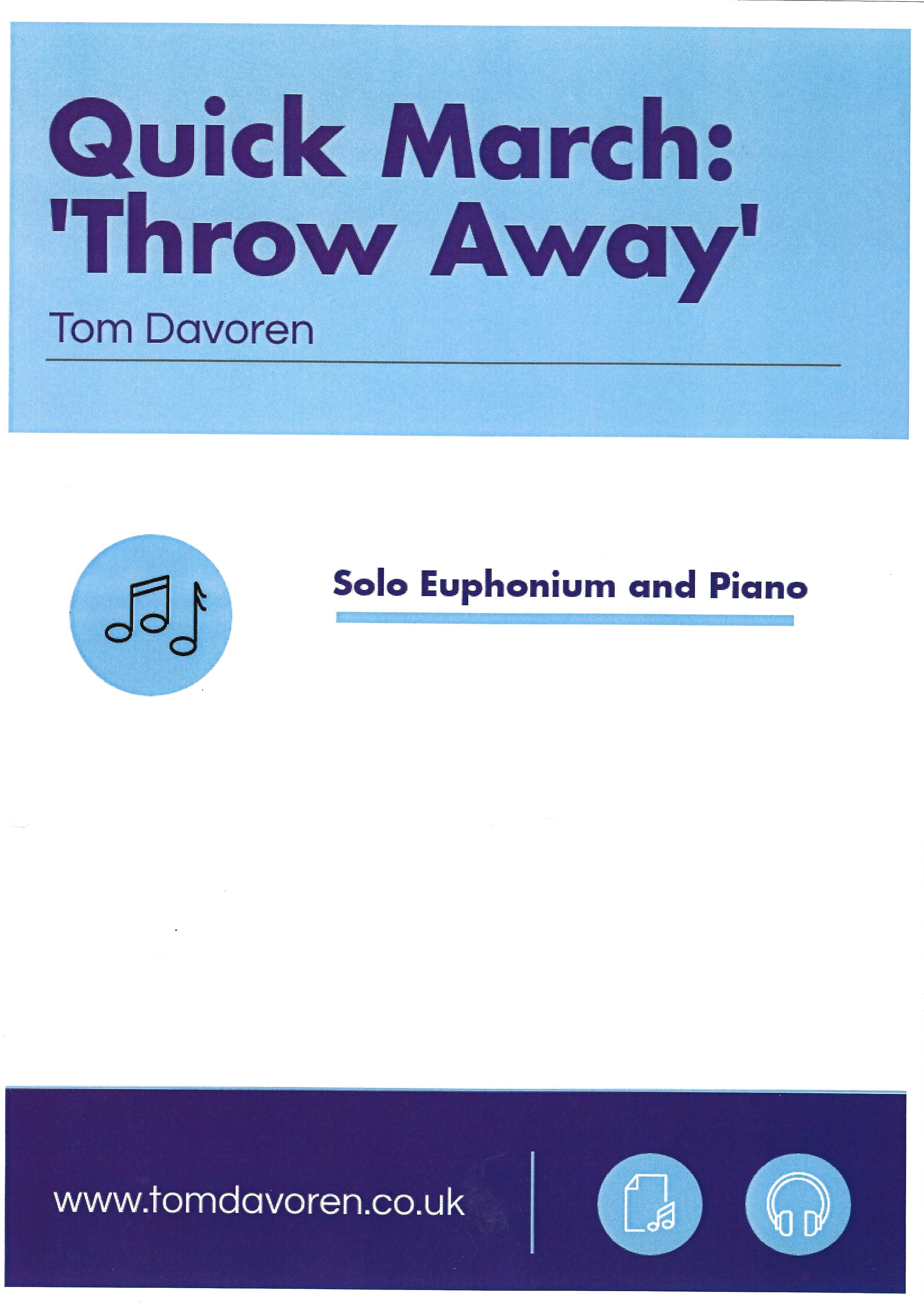 Quick March: 'Throw Away' - Tom Davoren - Euphonium and Piano