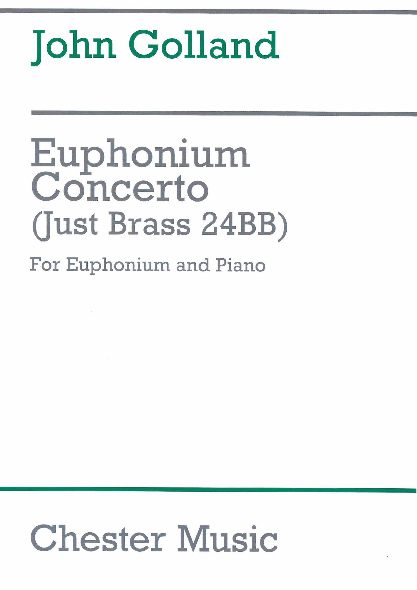 Euphonium Concerto No.1 - John Golland - solo euphonium with piano accompaniment