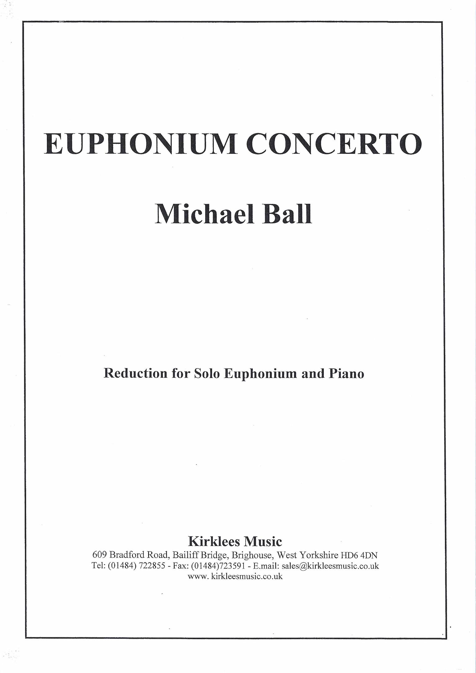 Euphonium Concerto - Michael Ball - Euphonium and Piano 