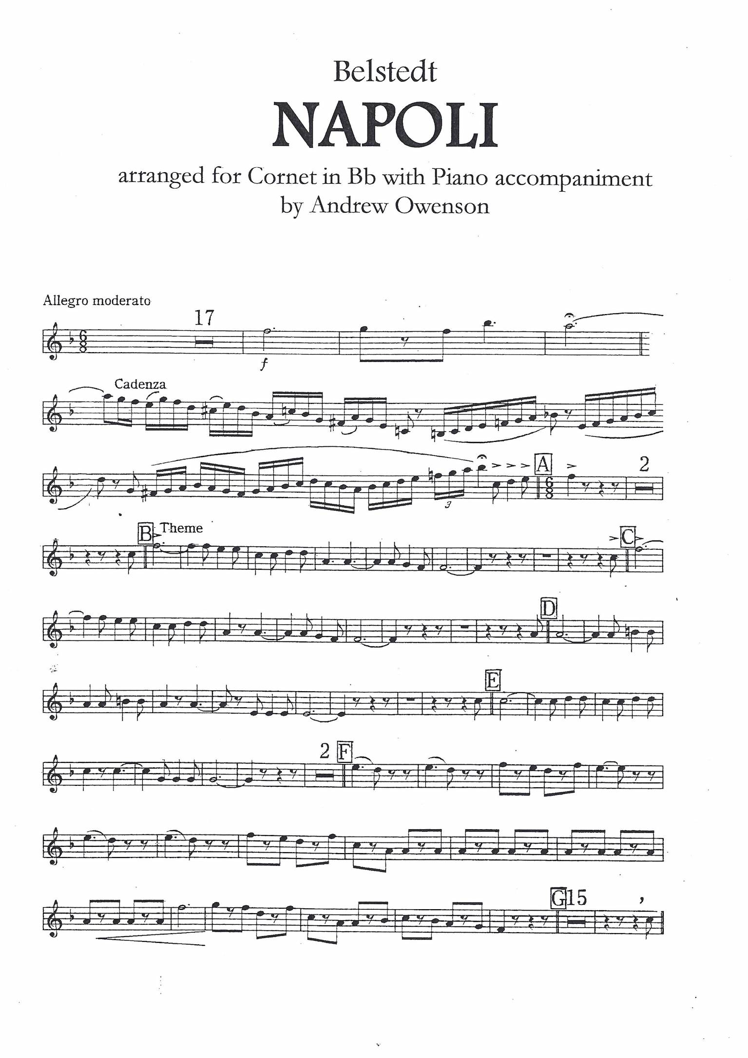 Thomas Doss For Solo Euphonium Or Baritone And Piano