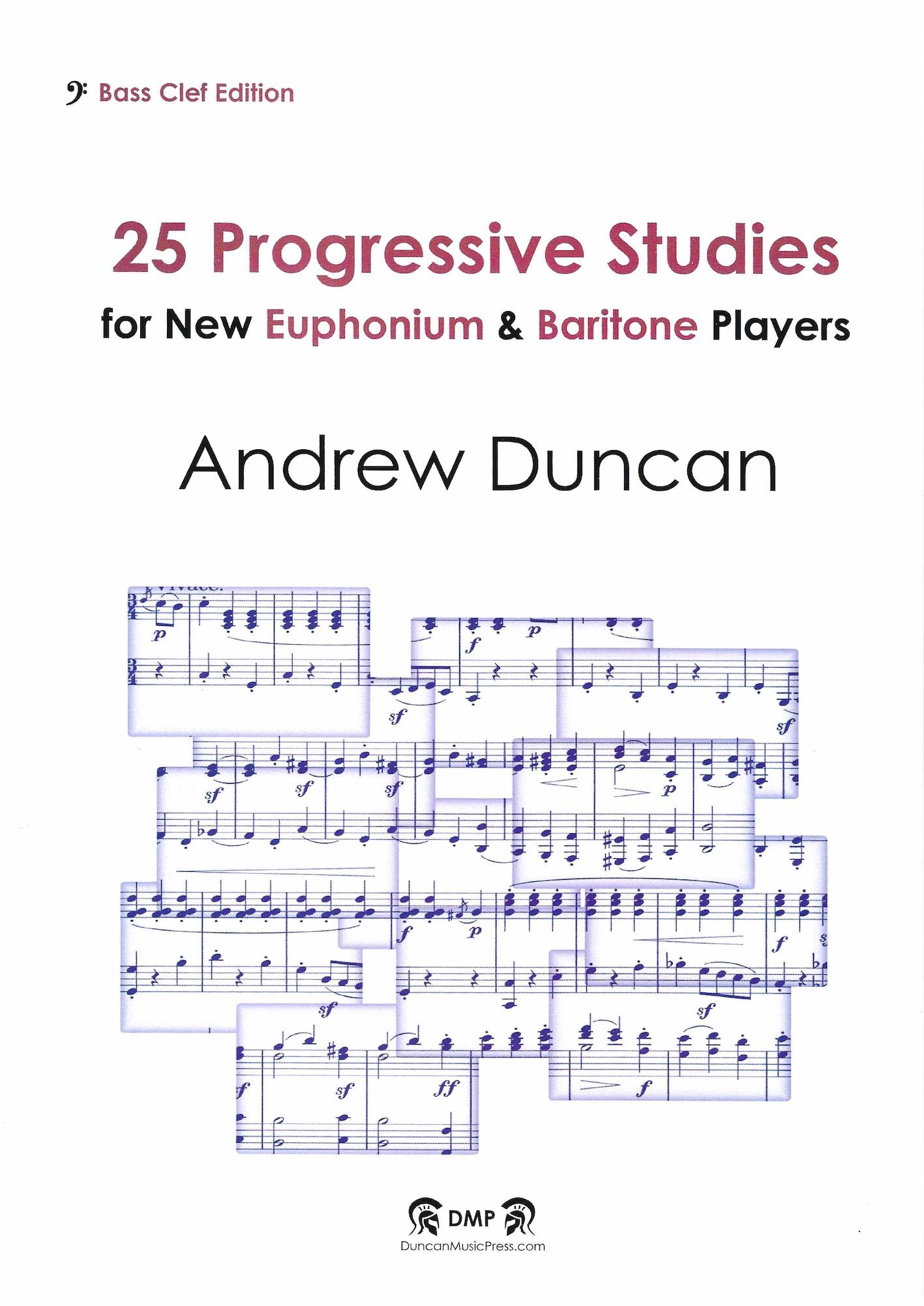 25 Progressive Studies for Euph and Baritone - Bass clef - Andrew Duncan