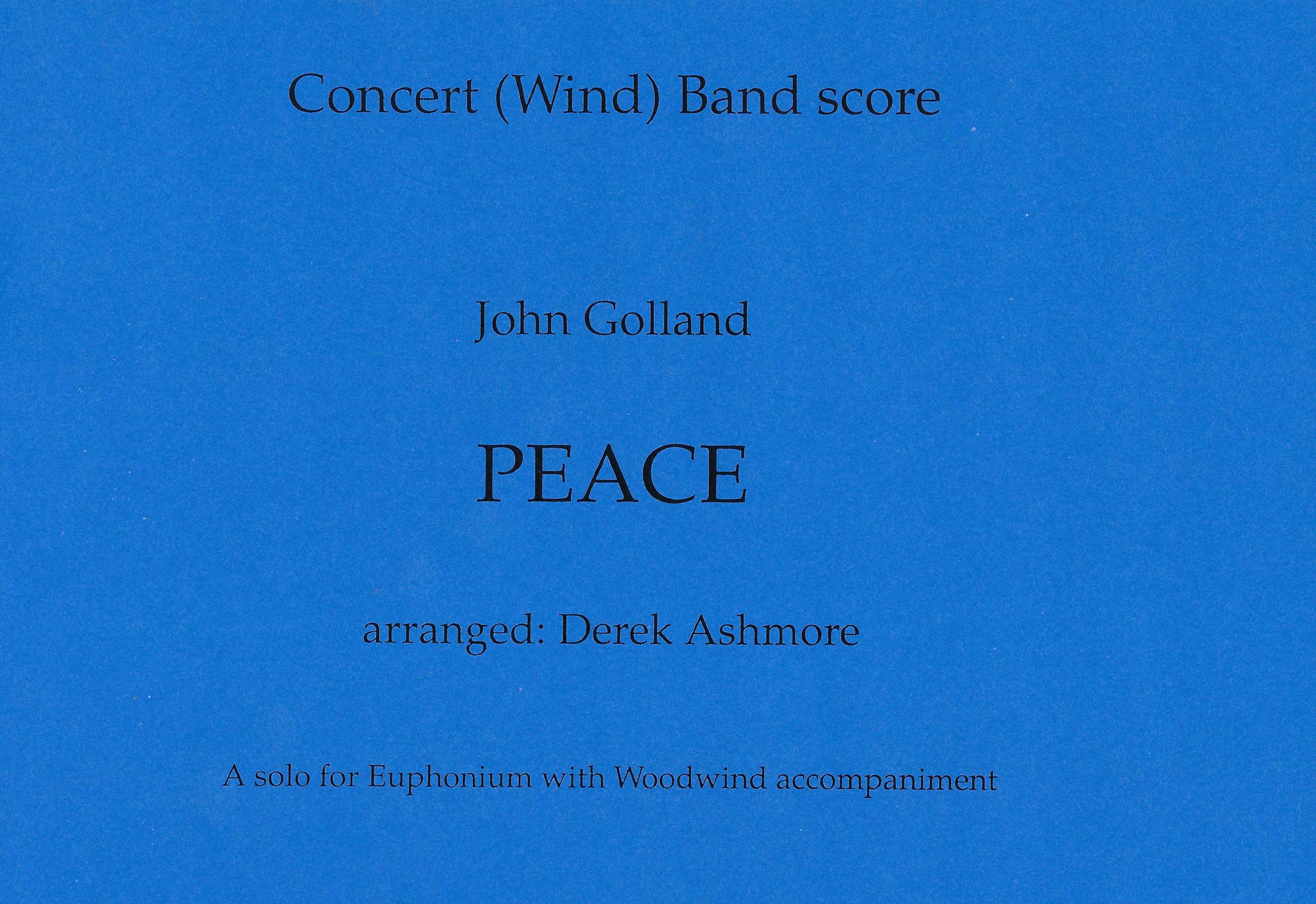 Peace - John Golland Arr. Derek Ashmore - Euphonium with Woodwind accompaniment