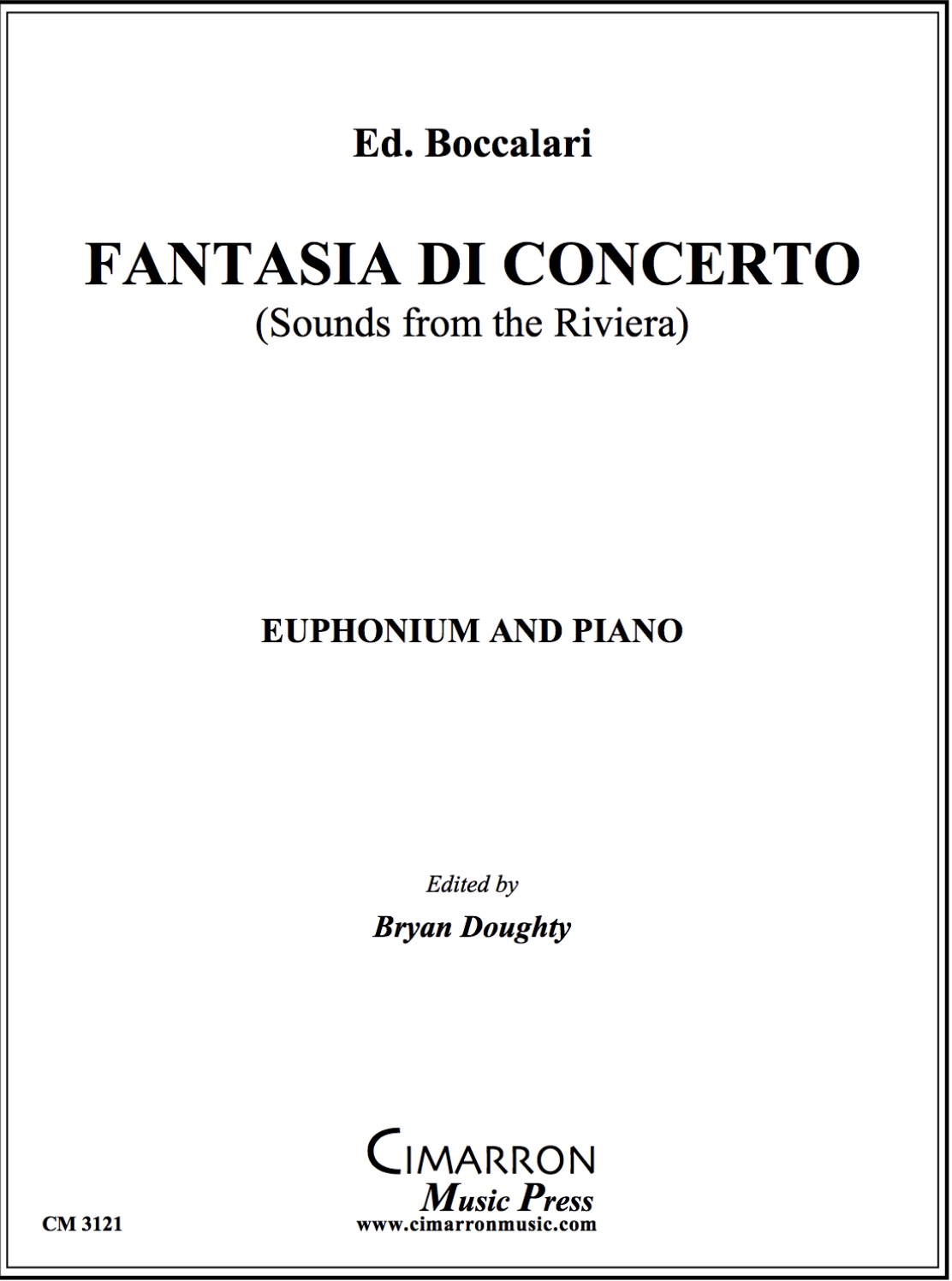 Fantasia Di Concerto (Sounds from the Riviera) - Ed. Boccalari - Euphonium and Piano