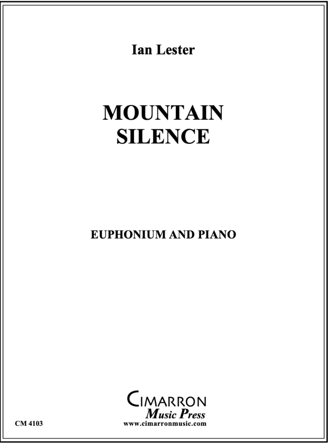 Mountain Silence - Ian Lester - Euphonium and Piano