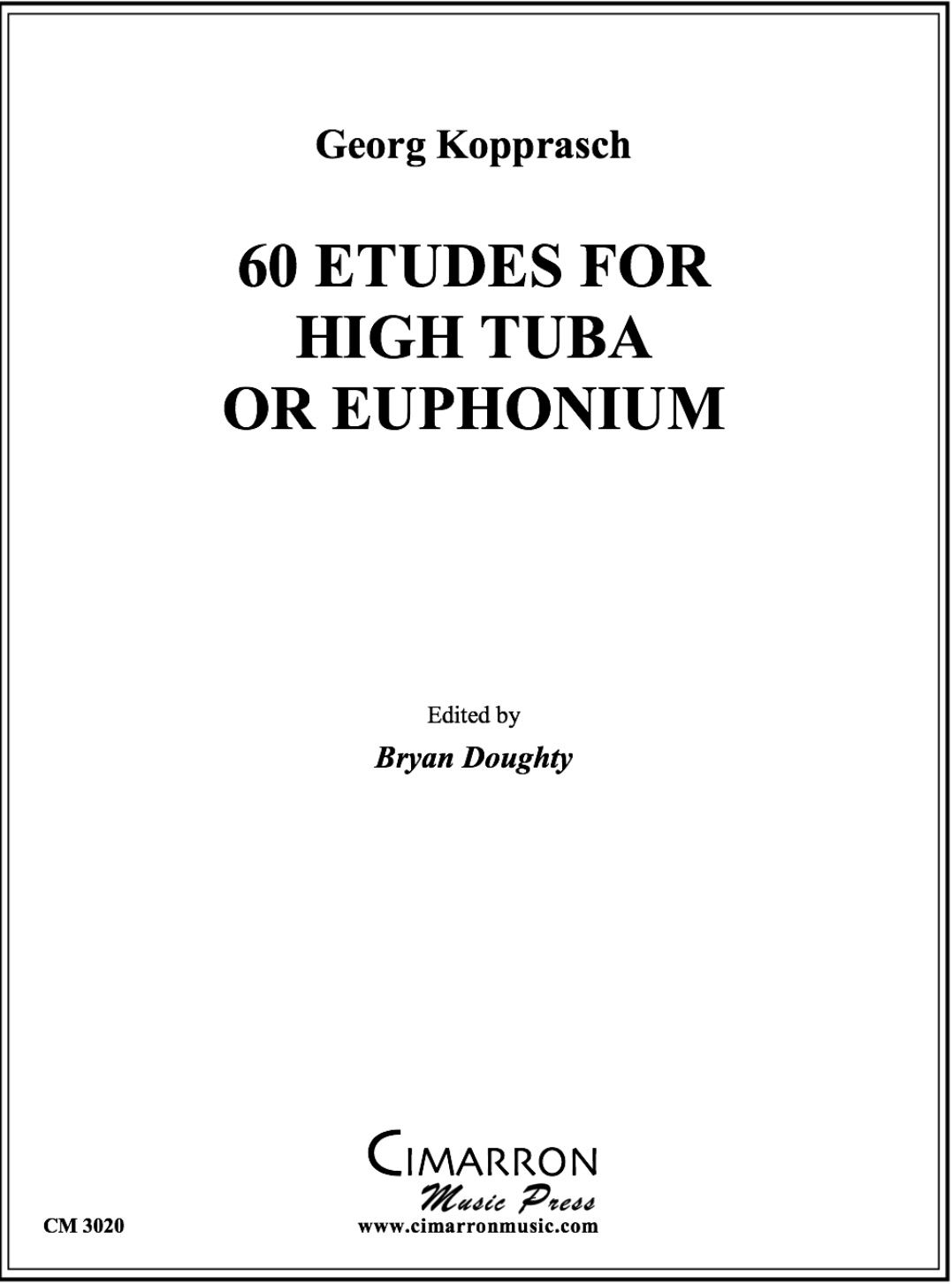 60 Etudes for High Tuba or Euphonium - Georg Kopprasch  ed. Bryan Doughty (bass clef only)