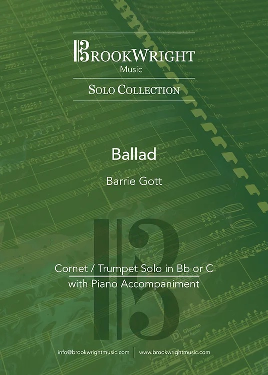PDF/Digital Download - Ballad - Barrie Gott - Cornet/Euph Solo with Piano