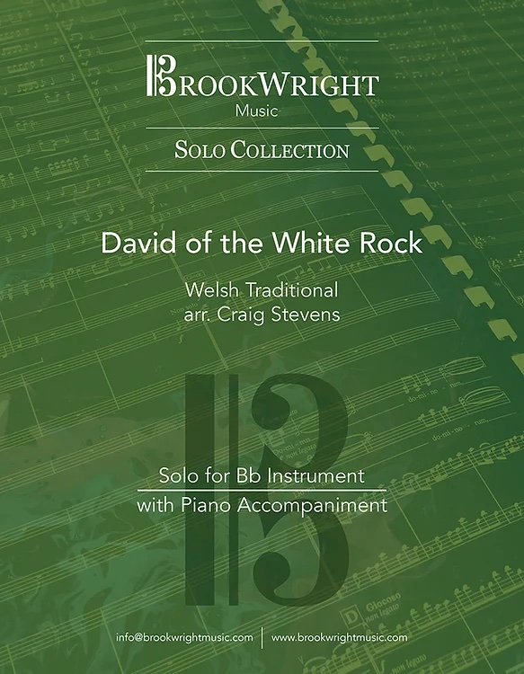 PDF/Digital Download - David of the White Rock - Trad. arr. Stevens - Solo for Bb Instrument with Piano