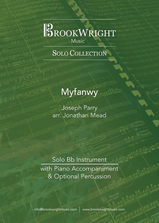 PDF/Digital Download - Myfanwy - Joseph Parry arr. Jonathan Mead - Solo for Bb Instrument and Piano