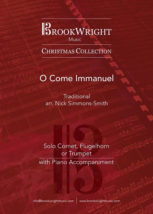 PDF/Digital Download - O Come Immanuel - Nick Simmons-Smith - cornet/flugel/euphonium solo and piano