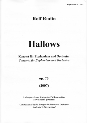 Concerto for Euphonium (The Hallows) - Rolf Rudin Solo Part BC